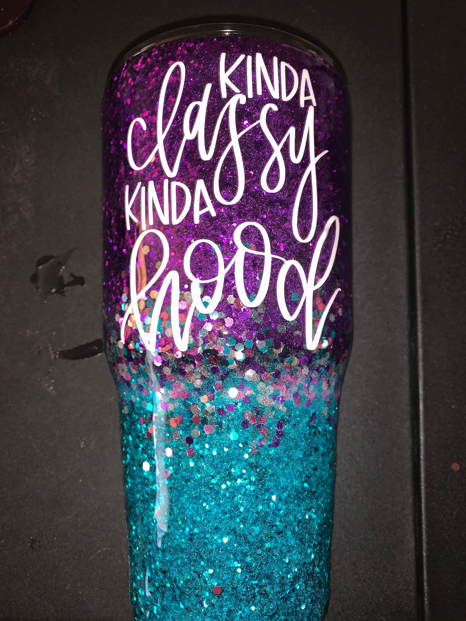 32 oz Epoxy Resin Glitter Tumbler Etsy