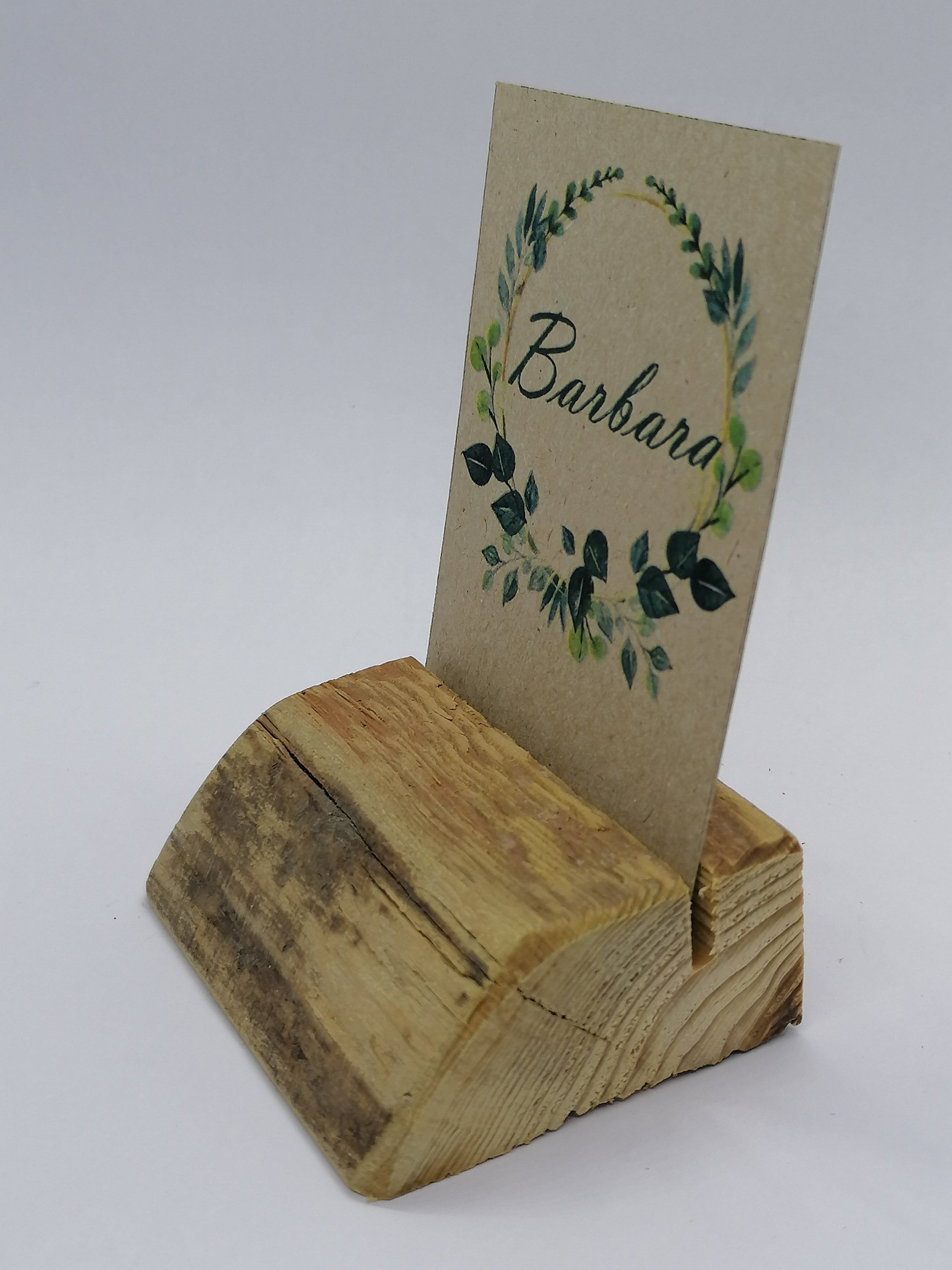 Card Holder 1 Piece Wood Place Card Holder Rustic Card Etsy
