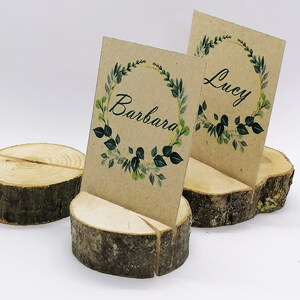 Card holder 30 pieces, wood place card holder, rustic card holder, natural holder, wedding decor, natural wood holder, wedding card holder