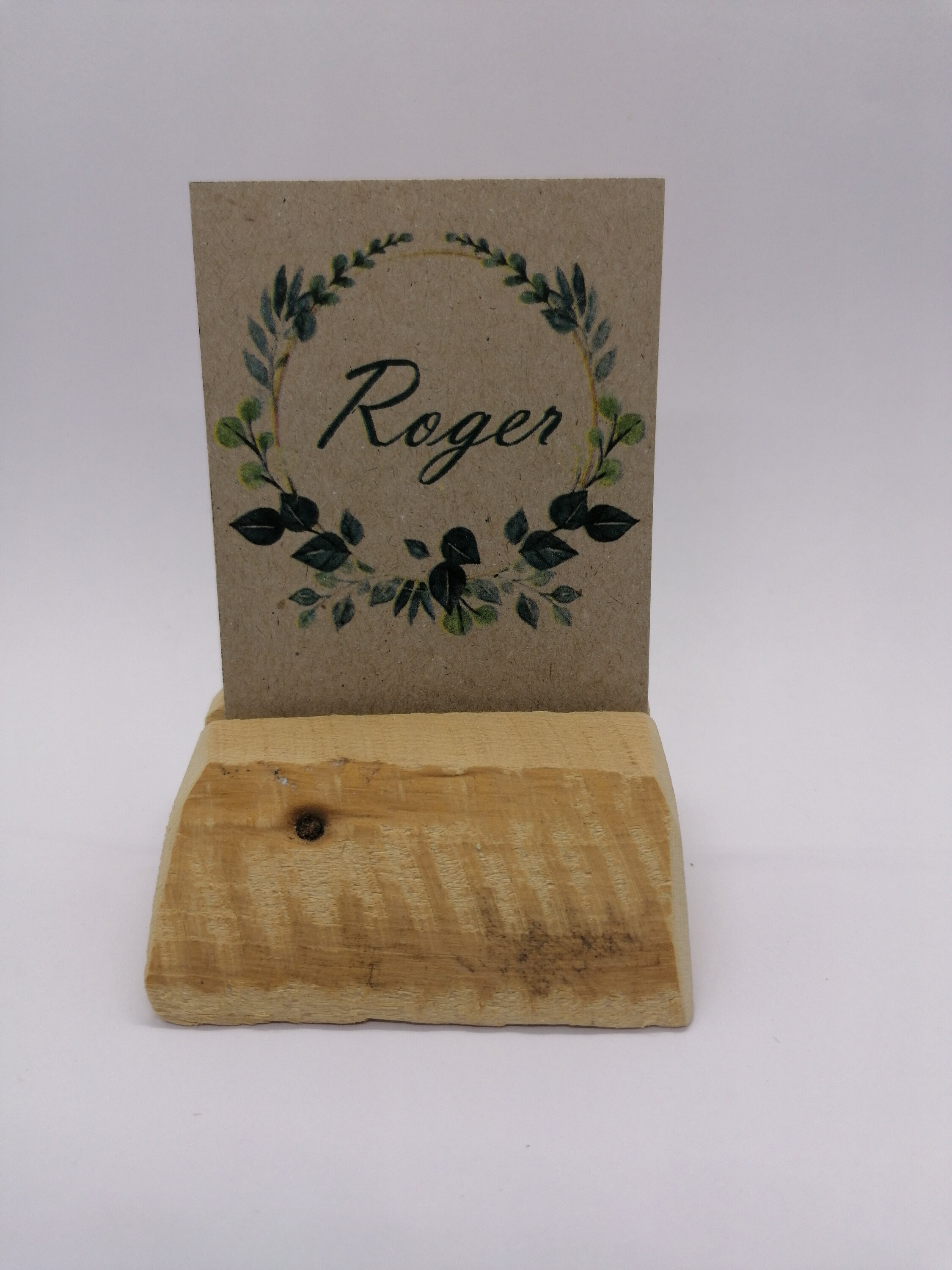 Card Holder 1 Piece Wood Place Card Holder Rustic Card Etsy