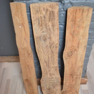 Tavole di legno riciclate, set di 3 assi di legno, legno per il tuo progetto, segni di nozze, mensole in legno, tavole di legno rustico, legno riciclato