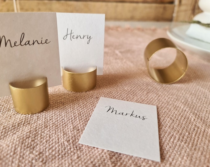 Card holder, 1 piece, gold card holders, copper , gold card holder, place card holder, wedding table decor card holder, silver card holder