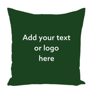 travesseiro personalizado exterior verde | Almofadas ao ar livre | Almofada com logotipo personalizado
