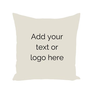 White Custom Quote  Pillow | Corporate Gifts | Custom Logo Design Throw Pillow