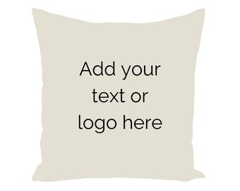 Almofada decorativa personalizada com logotipo para uso externo | Almofada decorativa personalizada