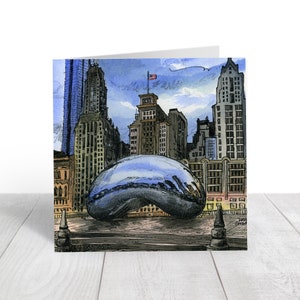 Chicago Greeting Cards,  Chicago Best Friend Gift (AA1)