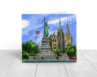 New York City Print Greeting Card | New York Invitations