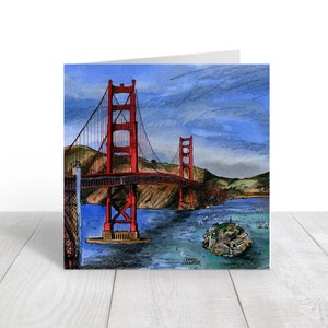 San Francisco-notitiekaarten, cadeaumanden voor verjaardag vrouwen