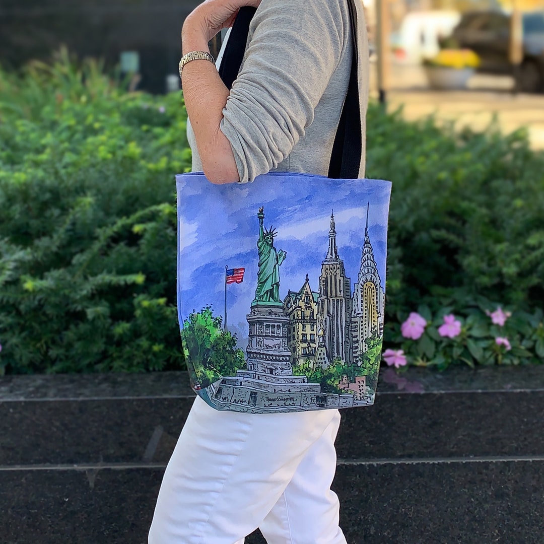 Canvas Tote Bag New York City New York Travel Gift Etsy