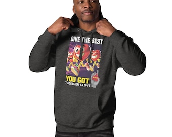 Motivational Workout Hoodie – "Give Your Best", Fitness Gift