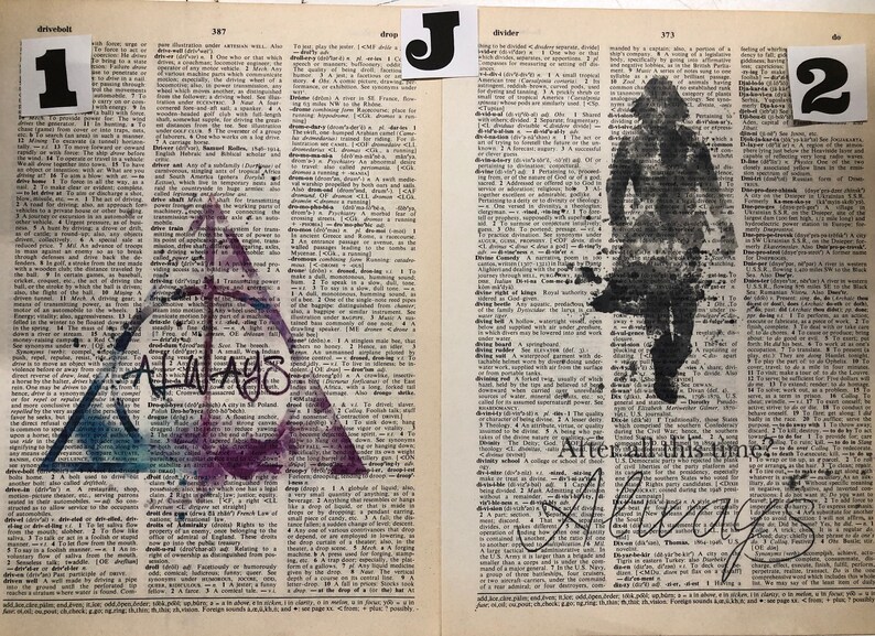 Harry Potter Dictionary ArtMultiple Designs Etsy