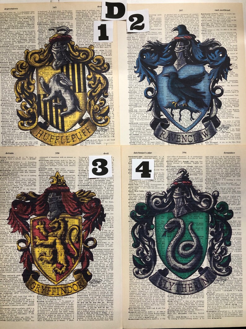 Harry Potter Dictionary ArtMultiple Designs Etsy