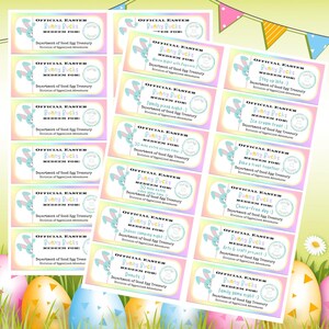 Easter Bunny Bucks, Fun Easter Egg Hunt Game Prizes, Egg Hunt Prize Filler, Easter Egg Fillers, Easter Egg Hunt Coupons, Instant Download