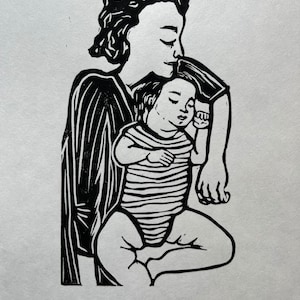 Cosleeping Lino Print