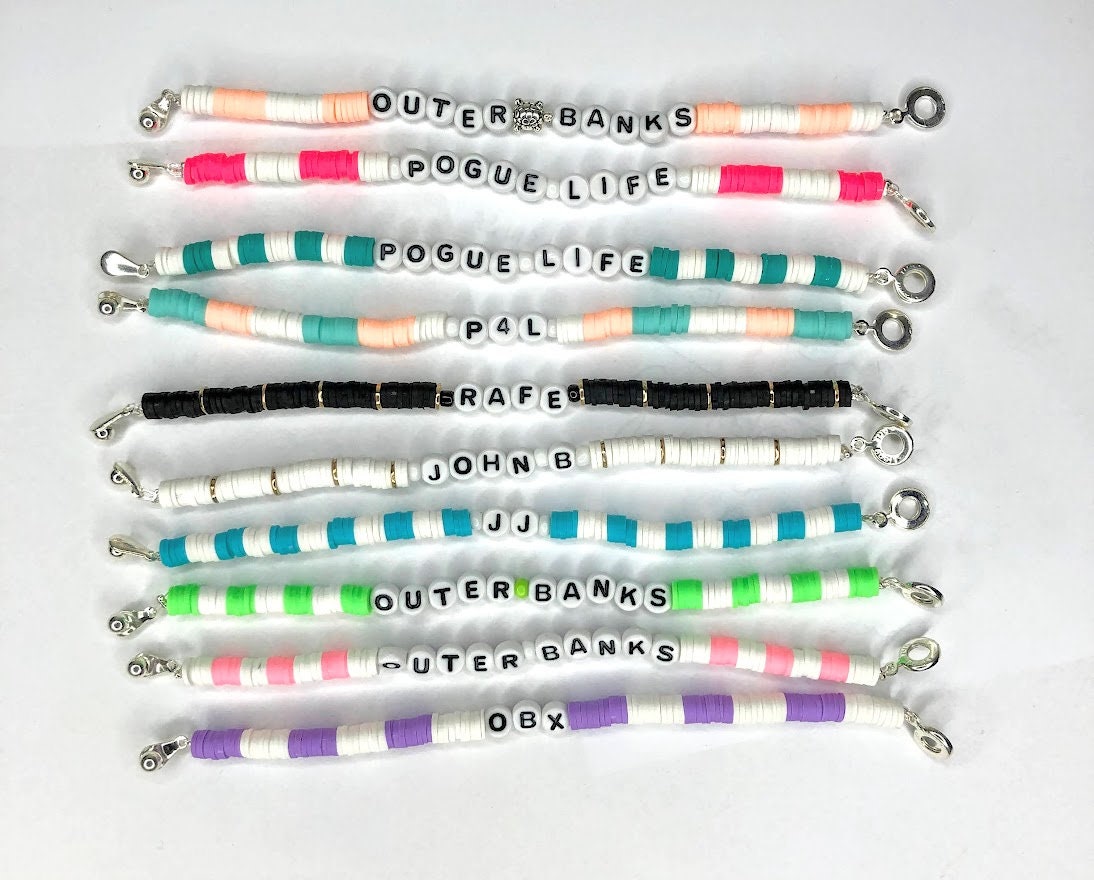 OUTER BANKS Heishi Beads Custom Bracelet or Anklet Pogue Etsy
