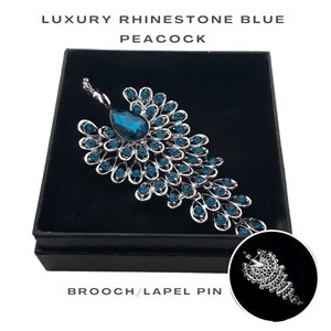 Rhinestone Peacock Brooches for Women Animal Brooch Pin Elegant Accessories☆
