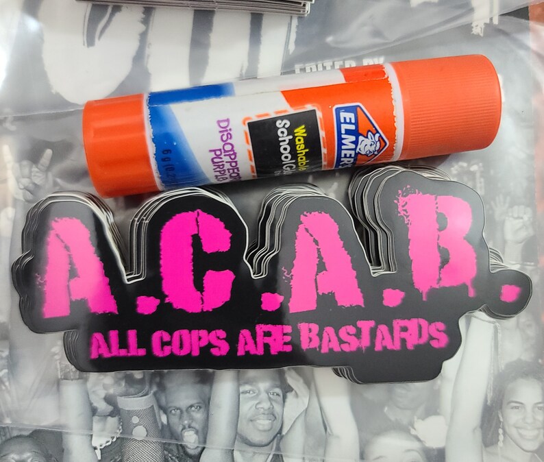 ACAB Stencil Sticker - Etsy