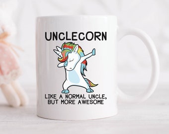 Unclecorn Uncle Unicorn Coffee Mug, Uncle Gifts, Uncle Mugs, Uncle Birthday Gift, Family and Sibling Gift