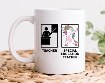 Special Education Teacher Unicorn Coffee Mug, Special Education Gifts, Special Education Mugs, Teaching Appreciation Gift