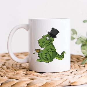 Tea Rex Mug Gift, Tea Gifts, Dinosaur Fancy Tea Rex Mug, Tea or Coffee Lover Gift