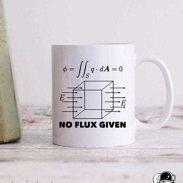 Physics Gifts, Teacher Mug, Physics No Flux Given Coffee Mug, Science Teacher and Physicist Gift