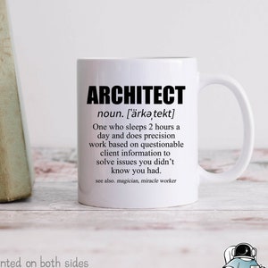 Architect Definition Mug, Architect Mug, Architect Gift, Architect Coffee Mugs, Architecture Major Gift