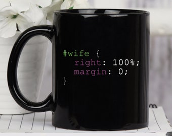 Computer Science Coding Wife Mug, Programming Mug, Wife Gift, Funny Coder Gifts, Programming Developer Gift