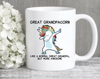 Tolle Opa Geschenke, tolle Grandpacorn Opa Einhorn Kaffeetasse, lustiges Geschenk für Großvater Geburtstag oder Vatertag