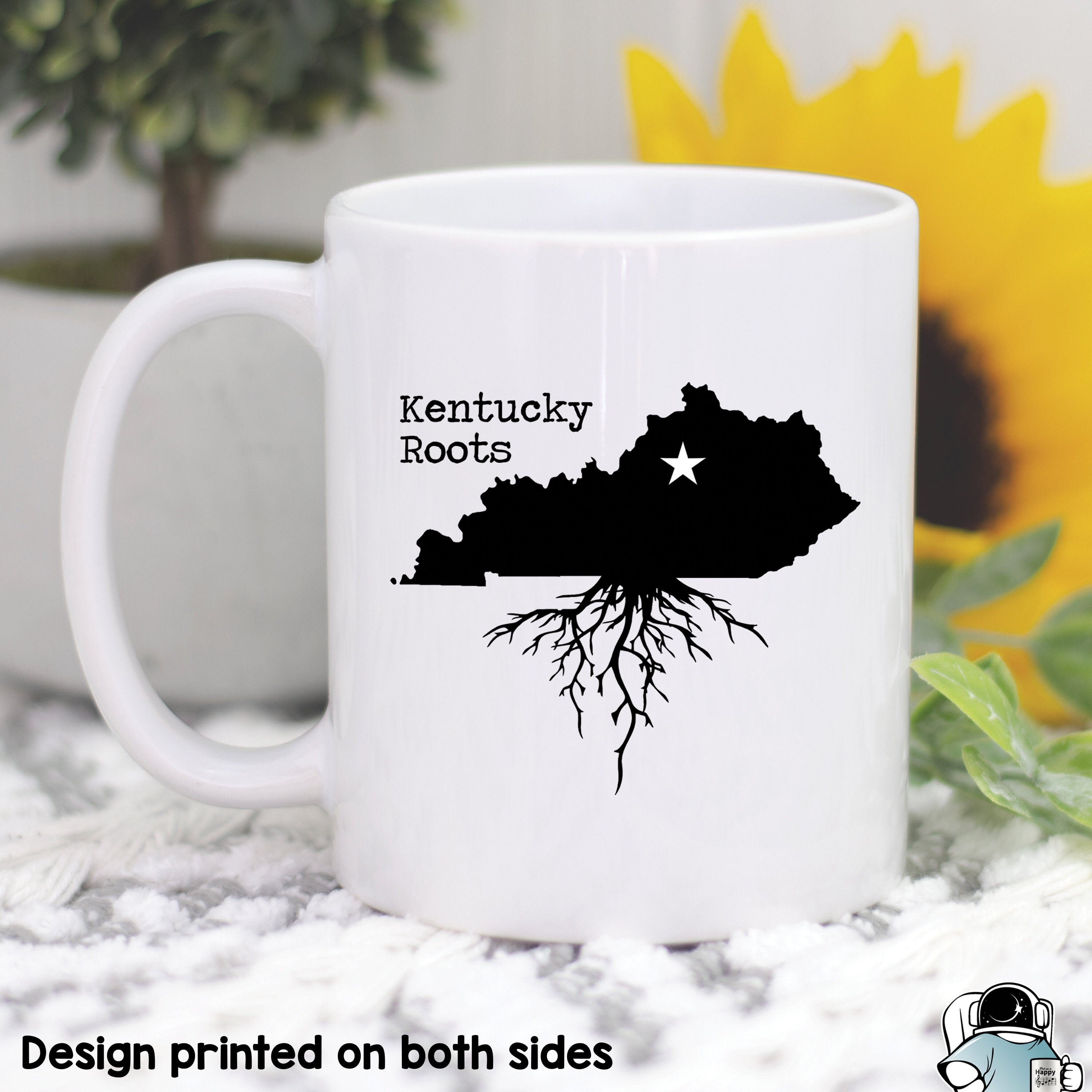 kentucky map travel mug