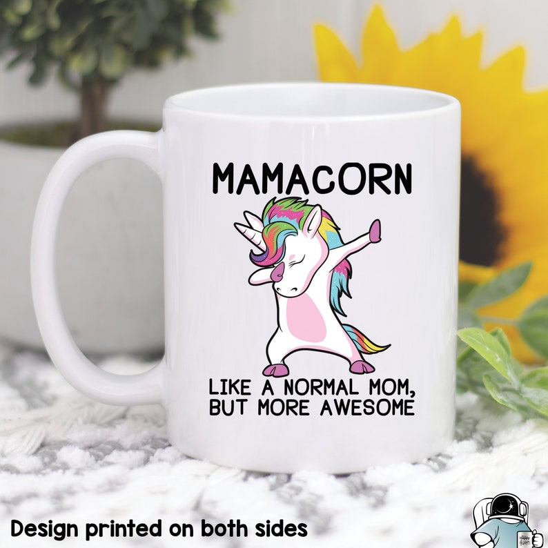 Mom Gifts, Mom Mugs, Mamacorn Unicorn Mom Coffee Mug, Funny Mother's Day or Birthday Gift image 1