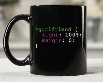 Computer Science Mug, Coding Gift, Computer Girlfriend Coffee Mug, Funny Developer or Programming Gift