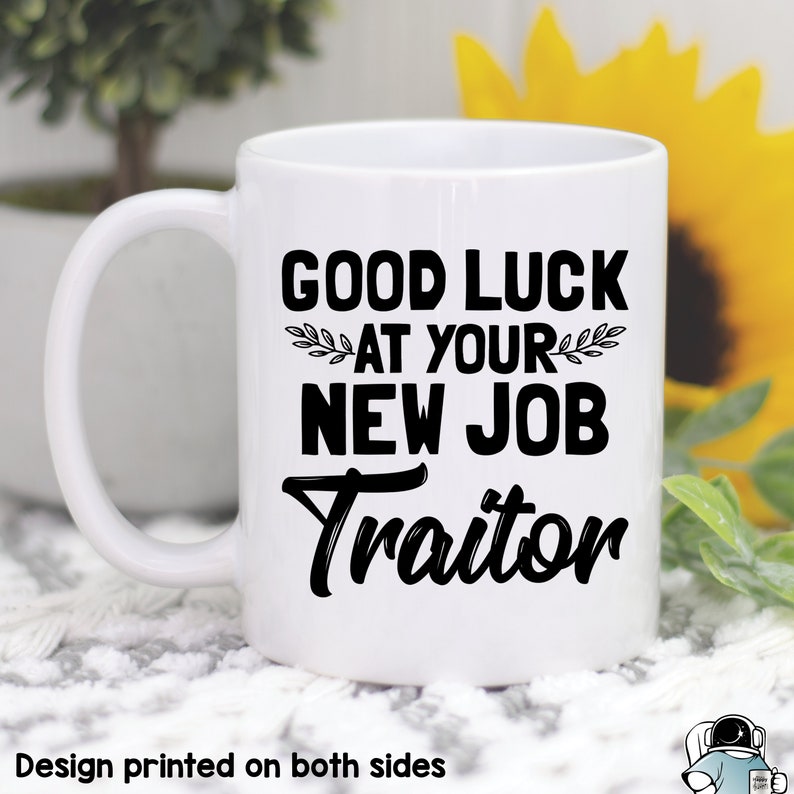 Good Luck Mug New Job Mug Coworker Gift Coworker Mug Good