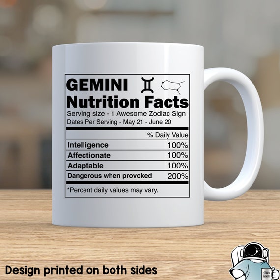 Gemini Coffee Mug Gemini Zodiac Mug Gemini Gift Gemini Etsy