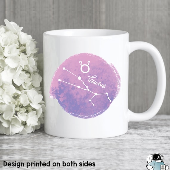 Taurus Astrology Constellation Coffee Mug, Taurus Gifts, Taurus Mugs, Taurus Birthday Gift, Zodiac and Horoscope Gift