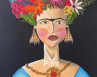 Frida Kahlo- bright color.