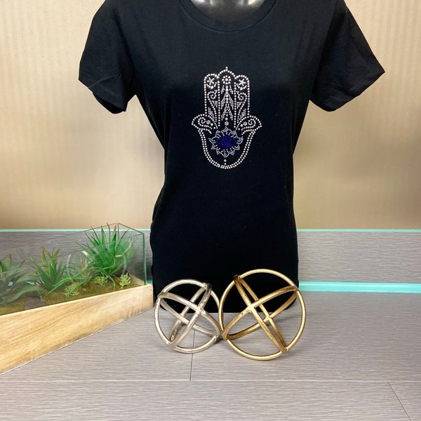 Hamsa  Rhinestone  Tee