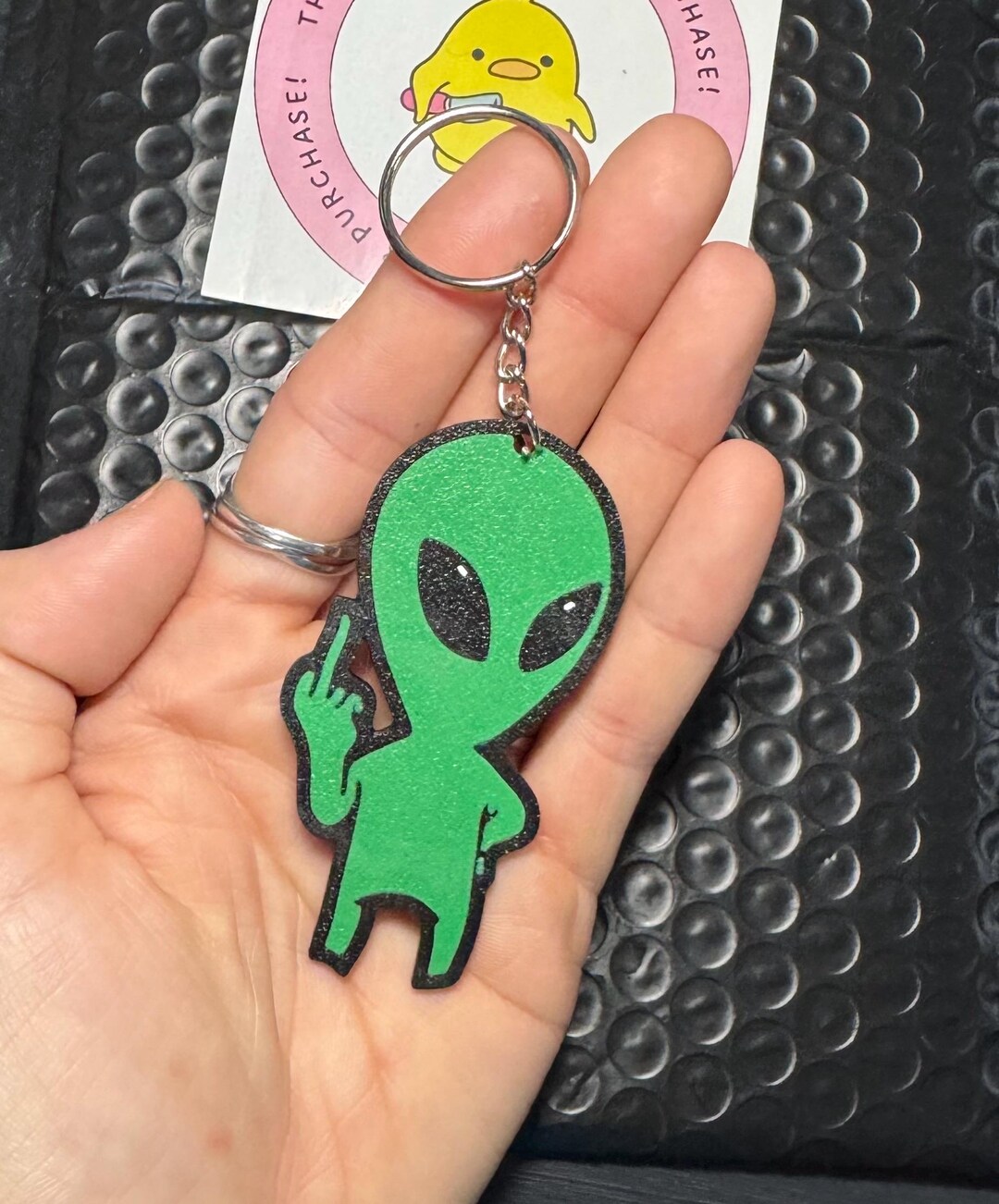 New Alien Keychain - Etsy