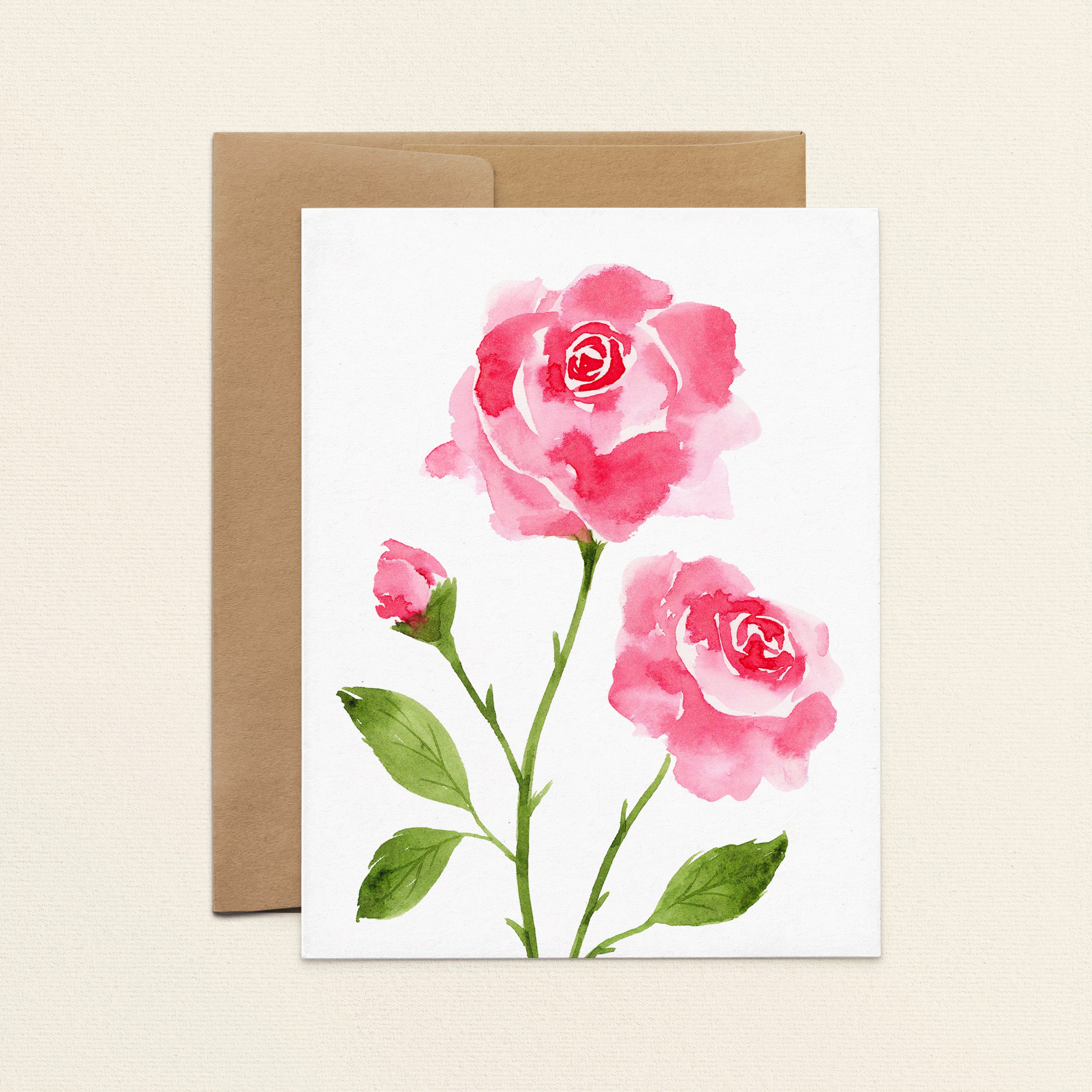 Flower Greeting Cards, Handmade Card Set, Floral Blank Note Cards With ...