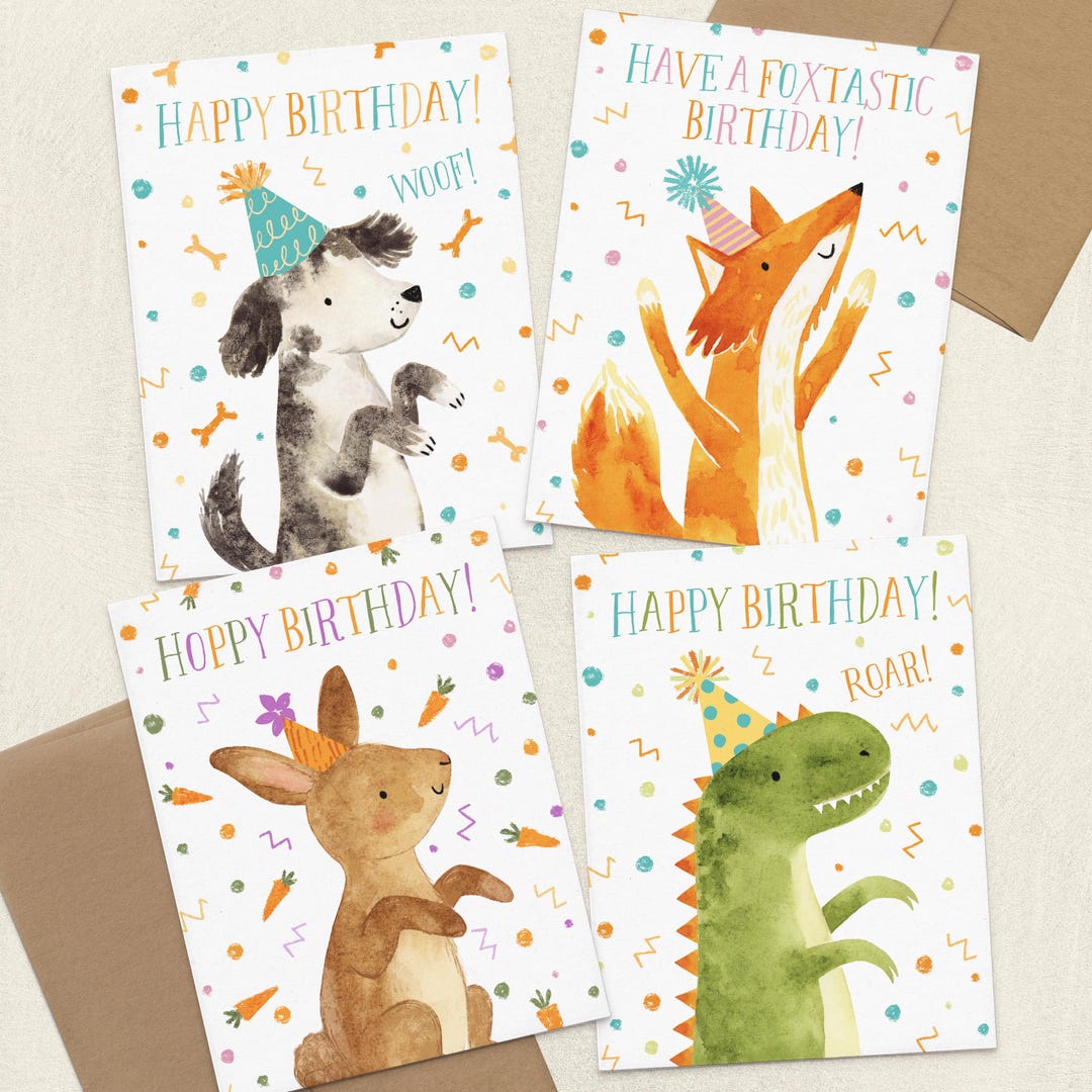 Birthday Cards Bulk Pack – 100 Assorted Happy Birthday Cards, 10 Unique Designs