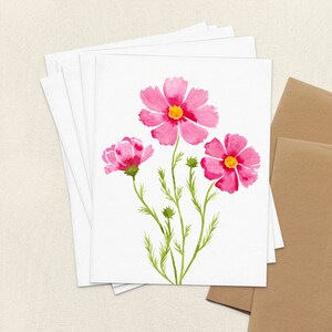 Notecards Set, Floral Cards Set of 6, Wildflower Greeting Card Set ...