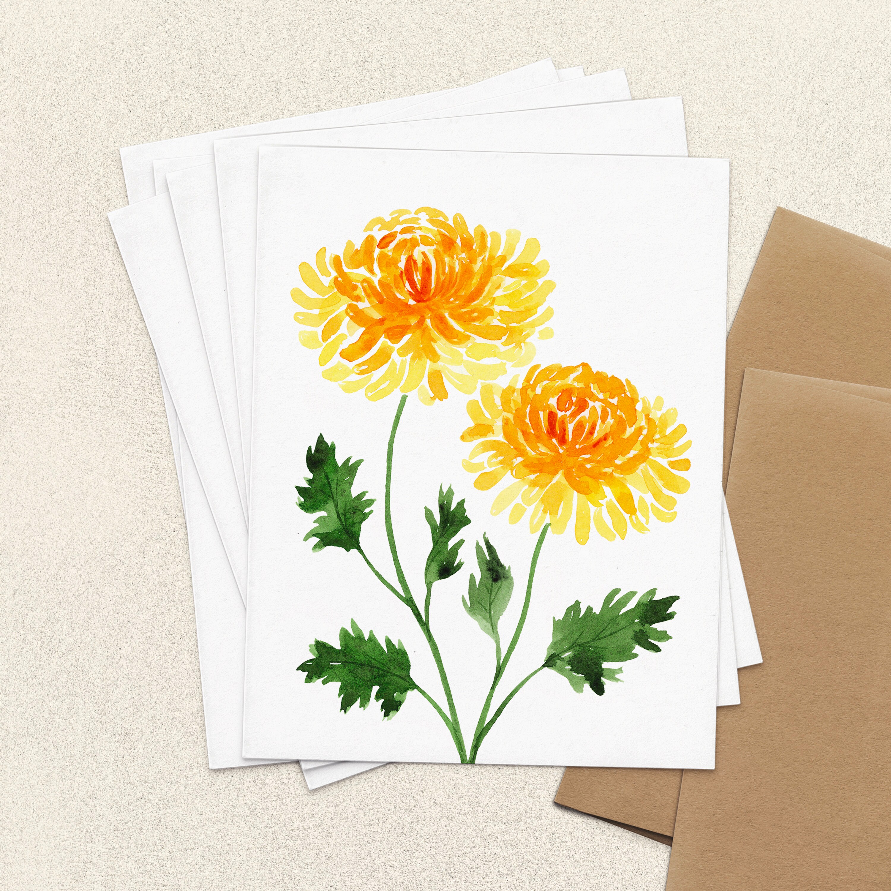 Notecards Set, Floral Cards Set of 6, Wildflower Greeting Card Set ...