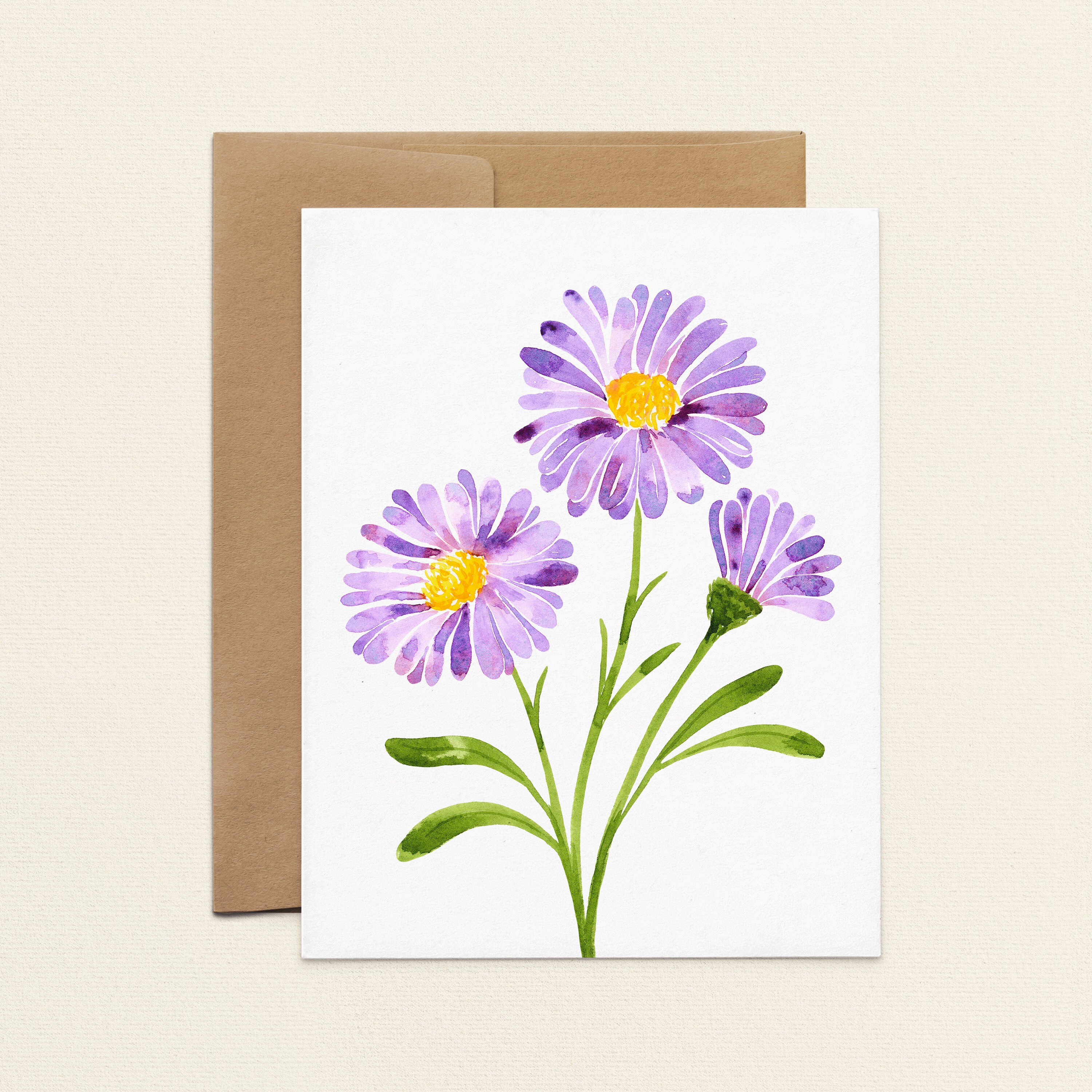 Flower Greeting Cards, Handmade Card Set, Floral Blank Note Cards With ...