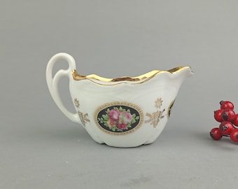 Crema de porcelana blanca vintage de Alemania, porcelana Old SILESIA, años 30