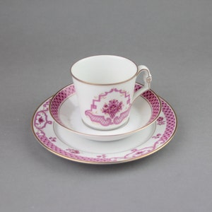 Vintage tea set of the Rose Garden coffee Service. Porcelain Hochster Porzellan Germany