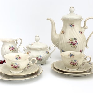 Vintage aristocratic European tea set