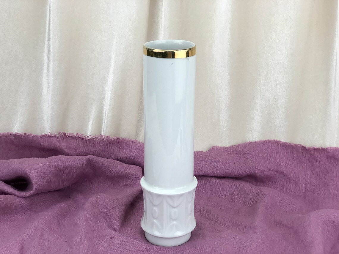 Bareuther antique white flower vase from Germany Etsy