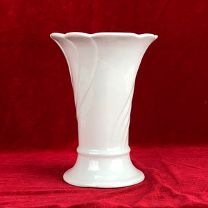 Vintage porcelain white decorative vase
