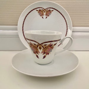 Rosenthal porcelain cup, saucer and plate from Germany