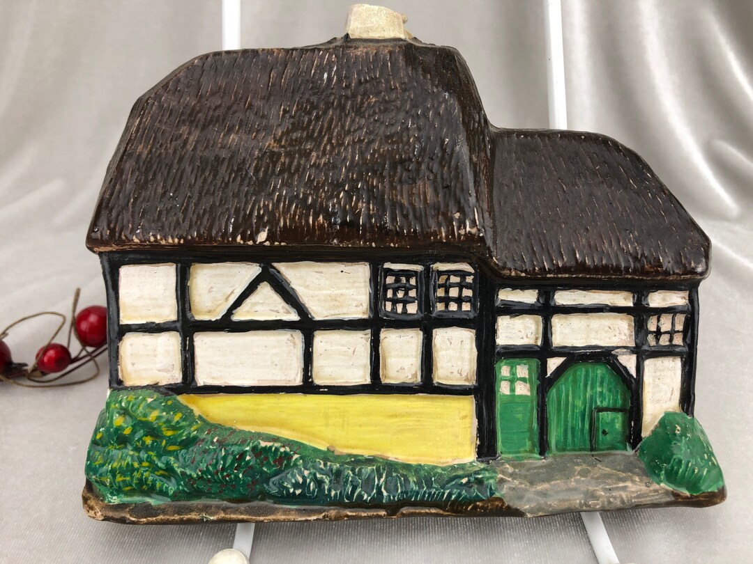 Ceramic House Figurine From Europe Etsy