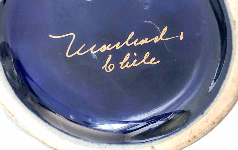 Made in Germany Vase Vintage Antique Item Cobalt Blue Home Etsy